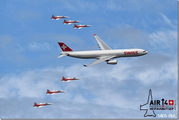 Patrouille Suisse and Swissair