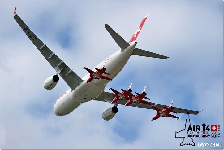 Patrouille Suisse and Swissair