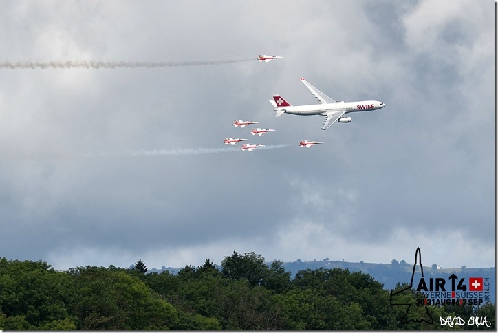 Patrouille Suisse and Swissair