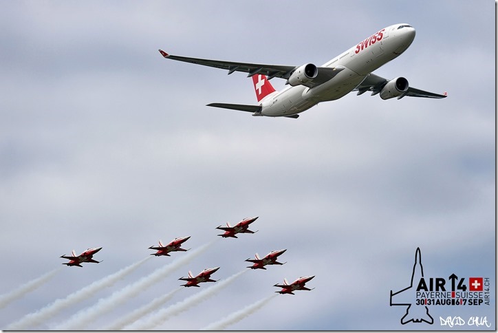 Patrouille Suisse and Swissair