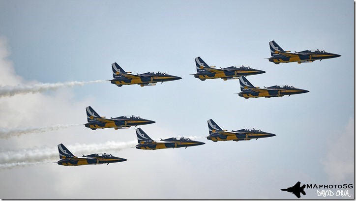 ROKAF Black Eagels in Singapore AirShow 2016