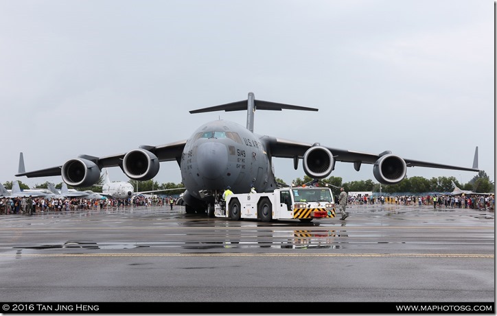 9.Getting ready to get towed out of the static display area for her aerial display