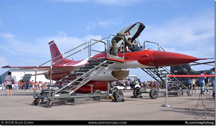 RSAF F-16C in Black Knight Livery