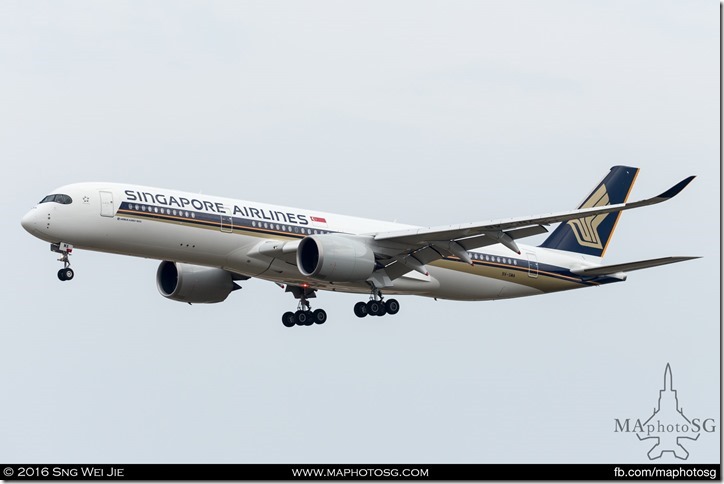 Singapore Airline’s 1st A350-900 XWB (9V-SMA)