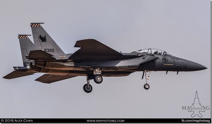 F-15SG Returning to Changi Airbase East