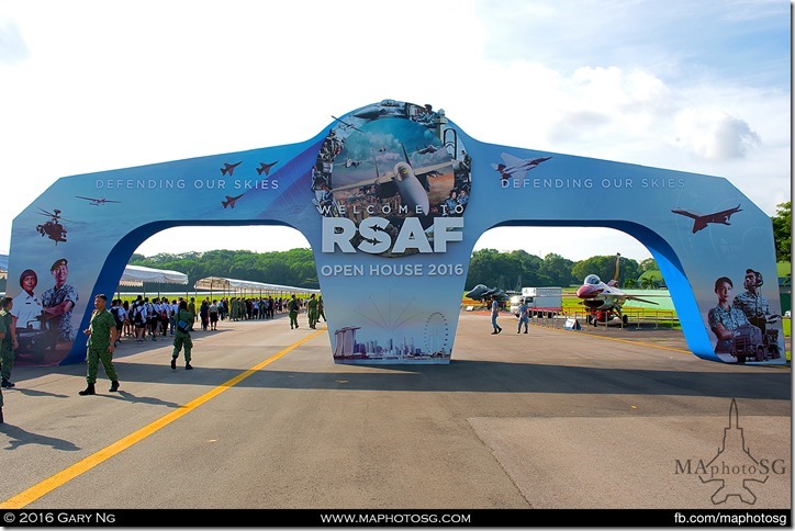 Welcome Arch to the RSAF Open House 2016