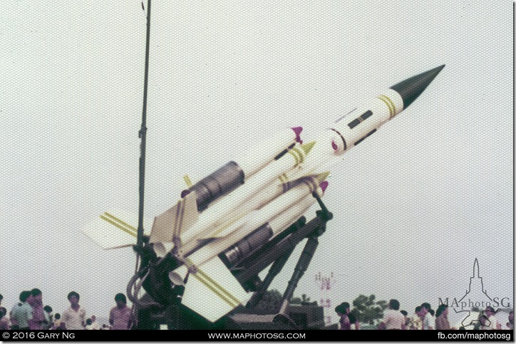 Bristol Bloodhound Mk II static display, SAF Display, Changi Air Base, June 1978