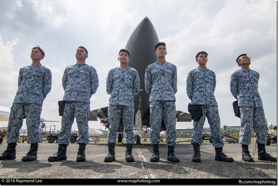 AFEs ready for the Weapons Arming Demonstration on F-15SG