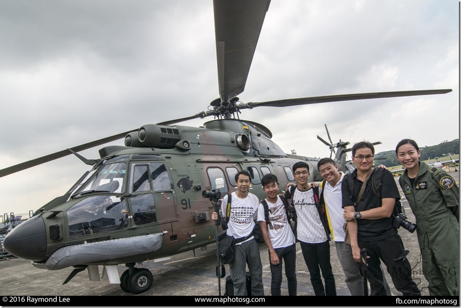 MAphotoSG team with Fighter Pilot Captain Nah JinPing, RSAF Open House 2016, Blogger preview!