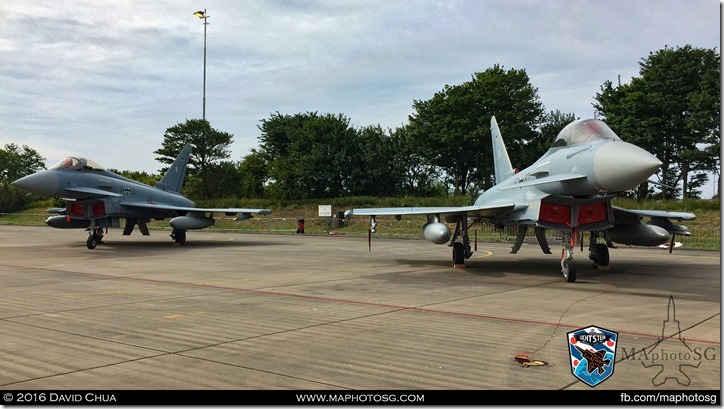 A pair of Luftwaffe EF2000 Eurofighters