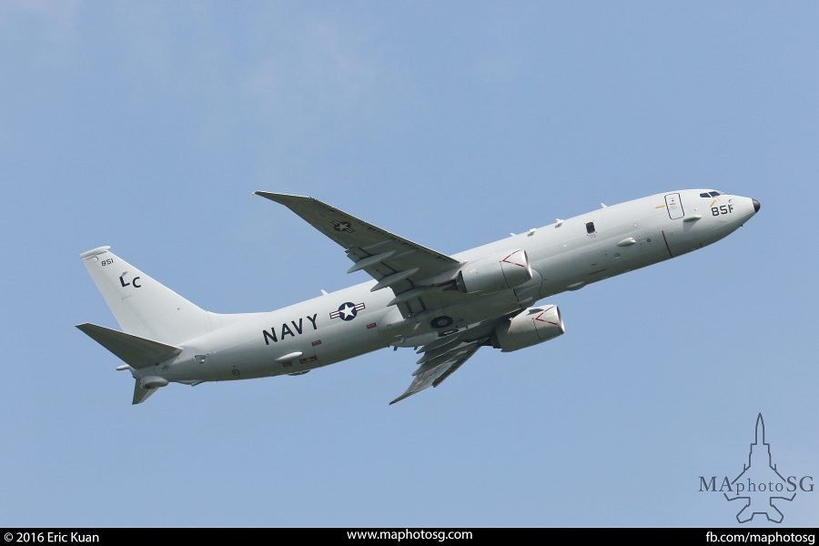 US Navy P-8 Poseidon in Singapore