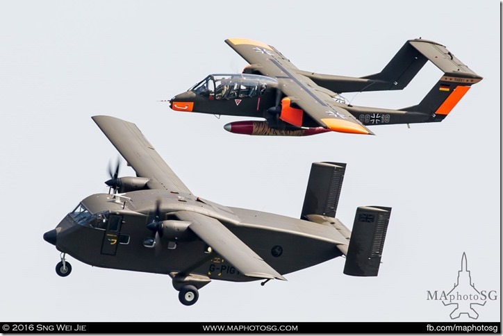 North American OV-10 Bronco and Shorts SC-7 Skyvan