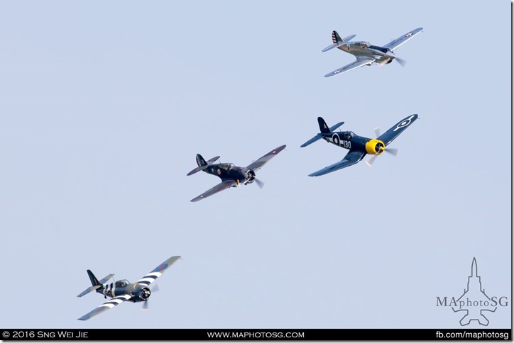 The Allied flyby