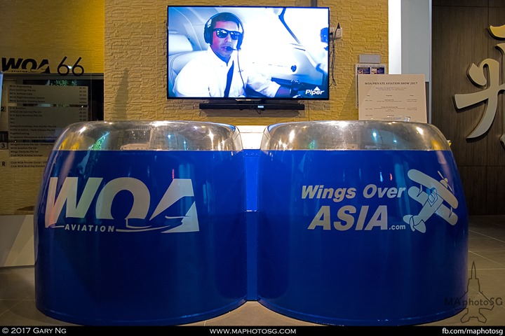 Front counter of WingsOverAsia building at Seletar Aerospace View