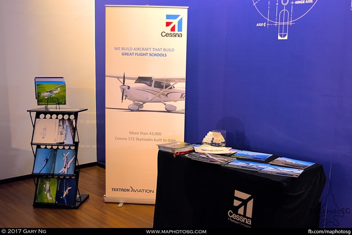 Cessna booth at WingsOverAsia