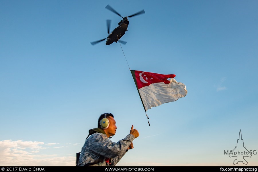 NDP 2017 RSAF State flag flypast: Ground Crew Mission Accomplished – Flag party is on its way to show centre