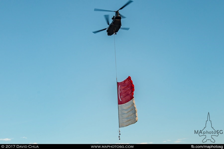 Air pockets at the tail end of the State Flag