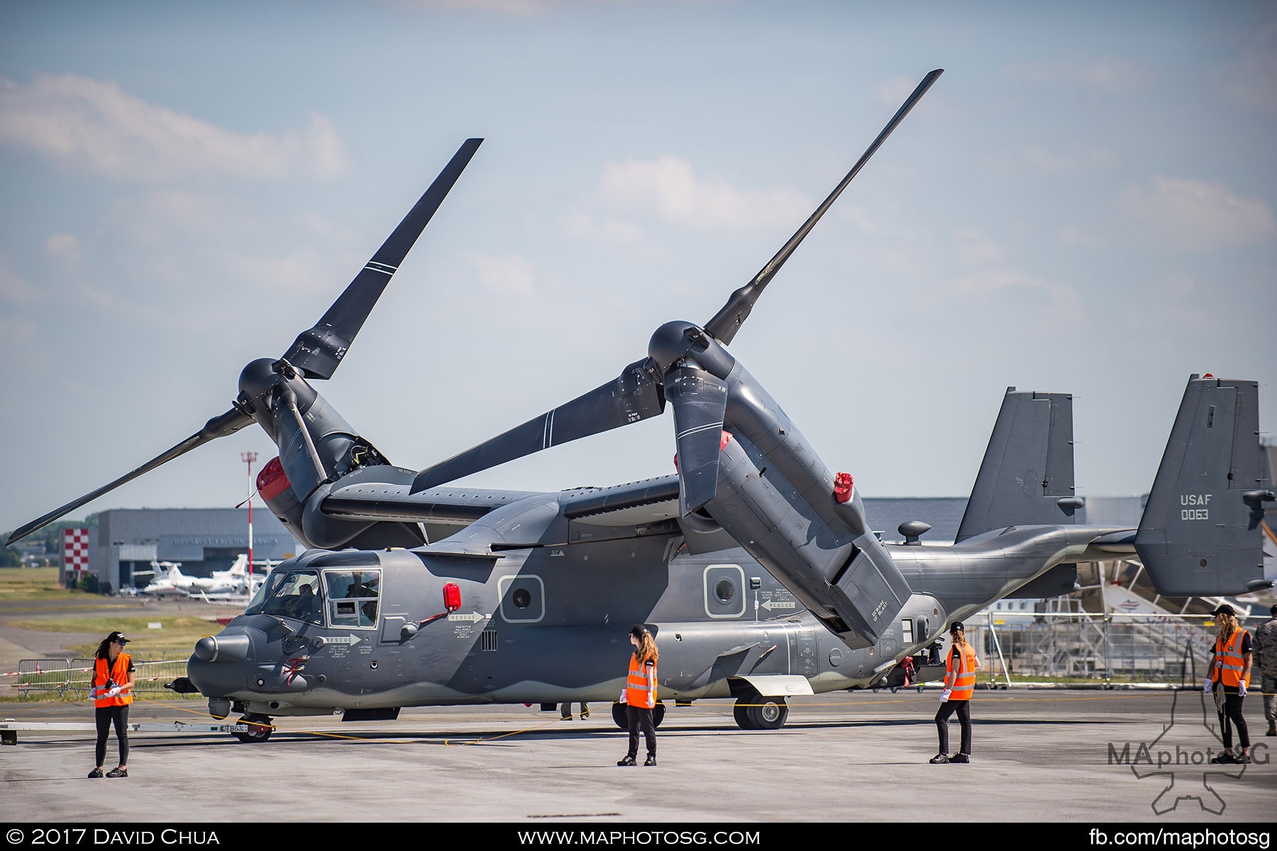 15. USAF Bell CV-22B Osprey at Static Display Area.