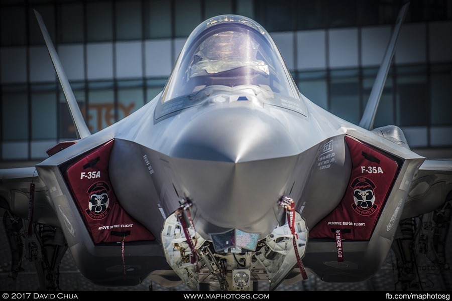 Head on with the F-35A Lightning II