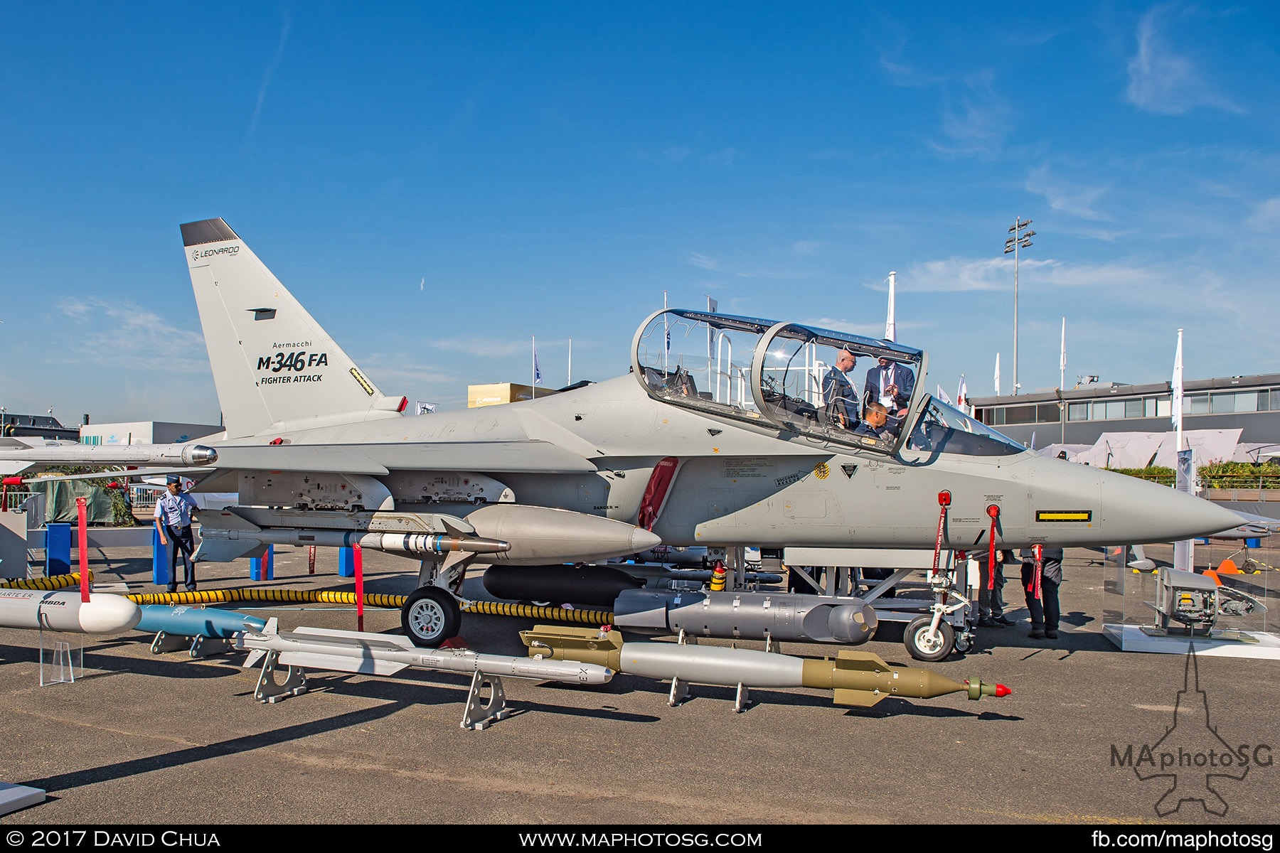 13. Leonardo has shown for the first time the M-346FA (Fighter Attack). Its latest evolution of the M-346 platform. This new version of the M-346 will take its place next to the two existing variants of the aircraft: the Advanced Jet Trainer and the multi-role M-346FT (Fighter Trainer). The M-346 Fighter Attack will be equipped with a dedicated variant of the Grifo multi-mode fire control radar, designed and manufactured by Leonardo.