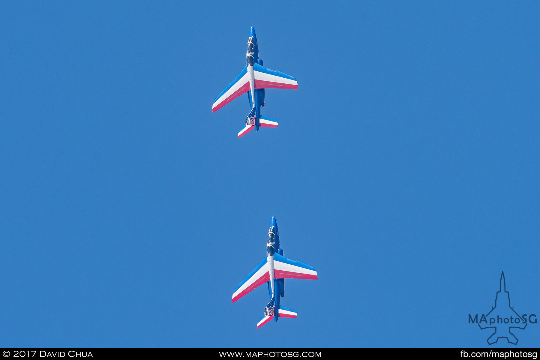 5. The Patrouille de France Aerobatic Display Team of the French Air Force wowed visitors on the opening day and the last three public days of the show with their precision flying