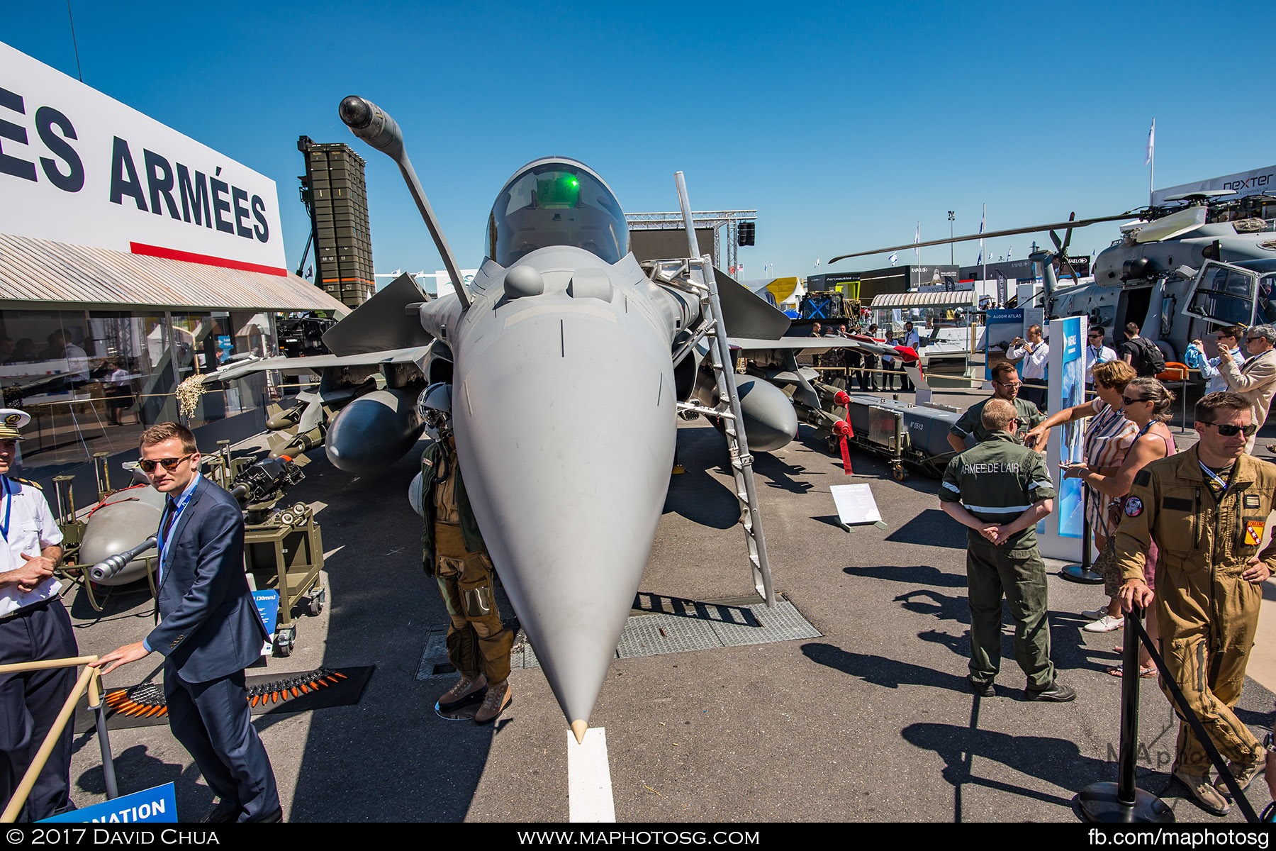 19. French Air Force Rafale C with stores display at the Ministry of Defence static area. Pilots and ground crew were on hand to give visitors an insight into their job and the Rafale.