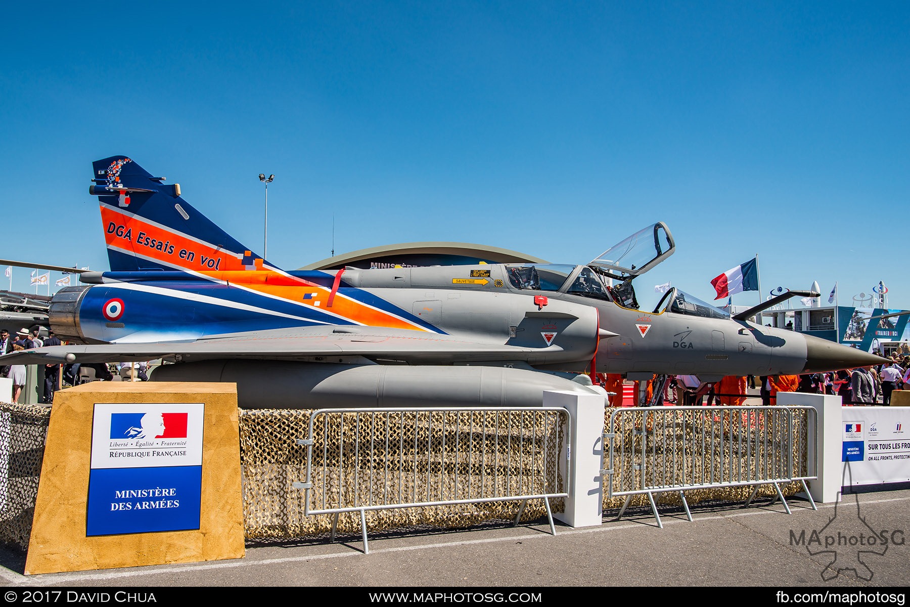 22. This beautiful Mirage 2000D belongs the the French procurement agency’s flight test department. Mounted on this aircraft are some of the systems slated for the Mirage 2000D MLU program, namely the Thales Talios pod and new weapons such as the Thales ASPTT small diameter tactical air to ground bomb in a triple rack launcher and a DEFA 550F 30mm cannon. Both of these weapons are still on flight test stage with no firings yet.