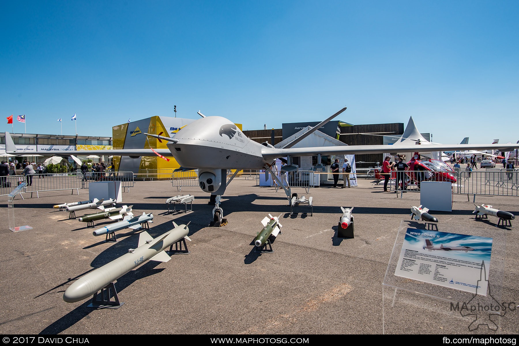 30. Making its first appearance outside of China is a full scale mock up of the Chengdu Wing Loong II UAV, displayed with an array of missiles and bombs. Externally, it looks like the MQ-9 Reaper drone that the United States uses.