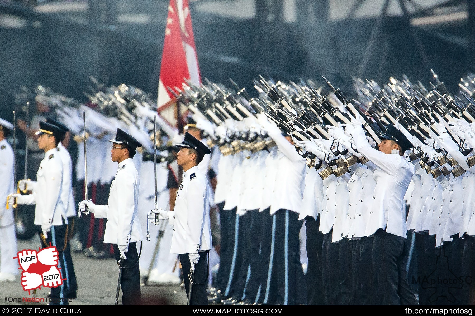 28. Each member of the Guard of Honor contingent fires three rounds each for the the Feu-de-Joie.