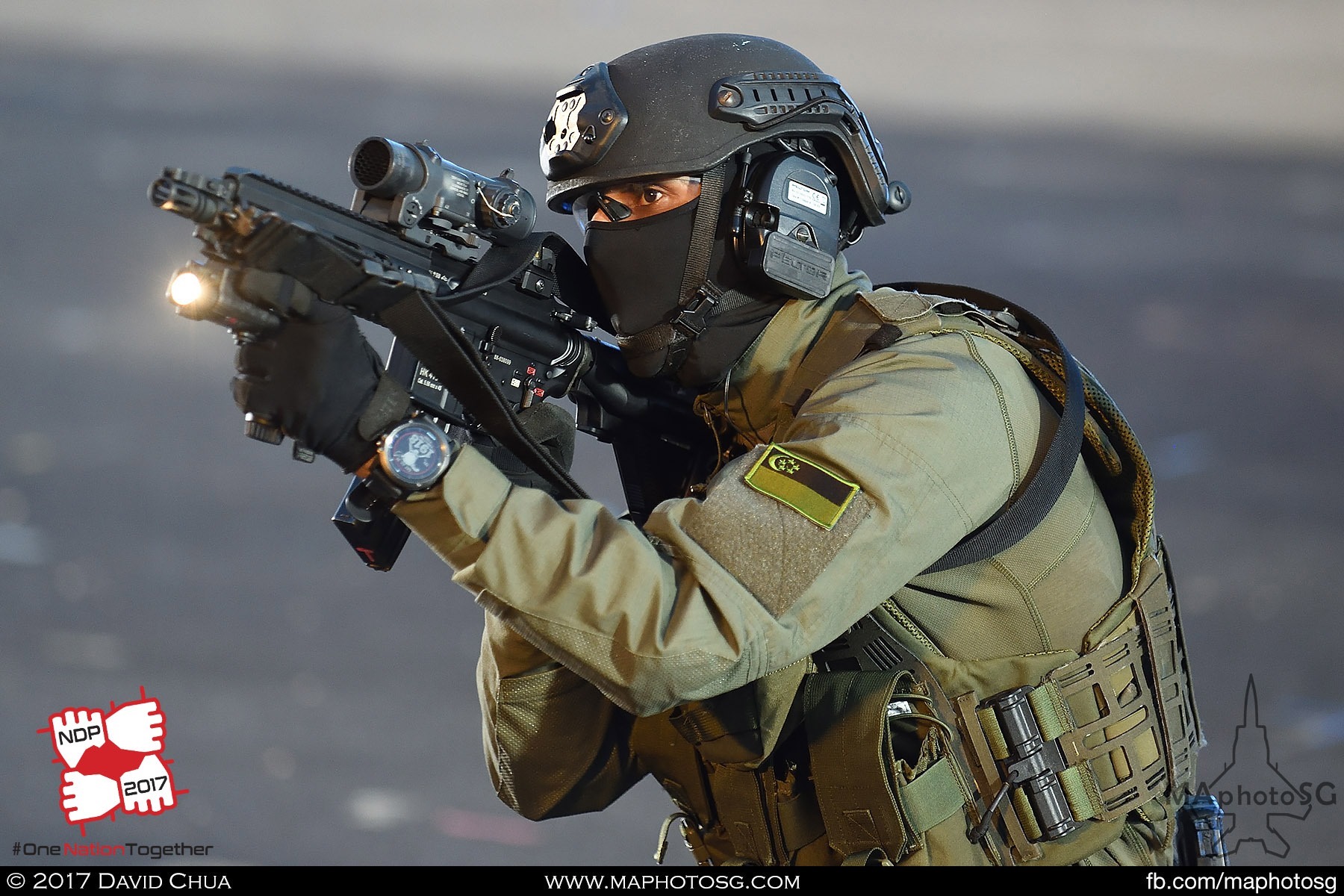 34. Special Forces trooper in action during the second Dynamic Display Segment.