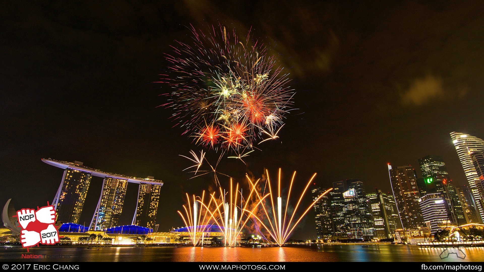 39. Fireworks from the Esplanade Waterfront.