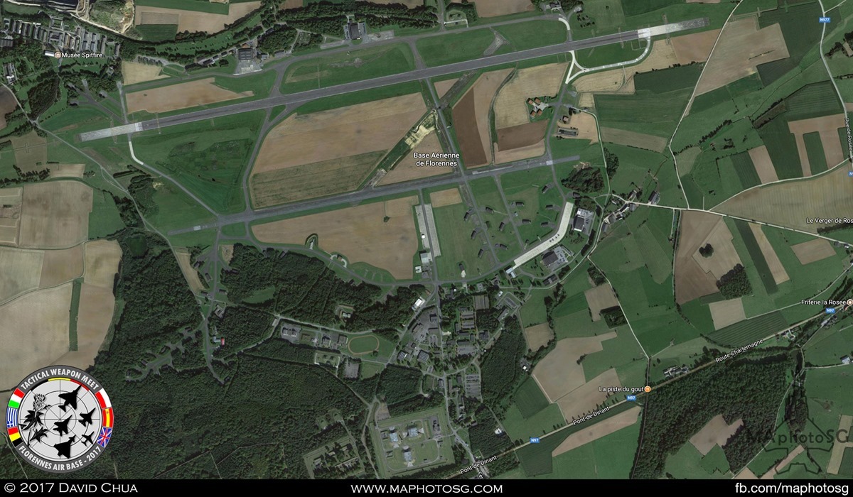 1. Florennes Air Base in Belgium. Picture from Google Map.