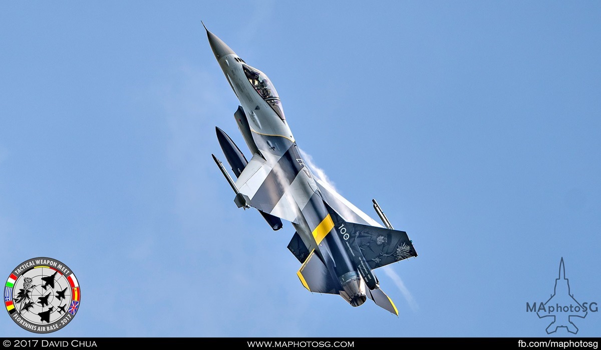 4. Belgium Air Force F-16A MLU (FA-132) of 1st Squadron “Stingers” in flight.