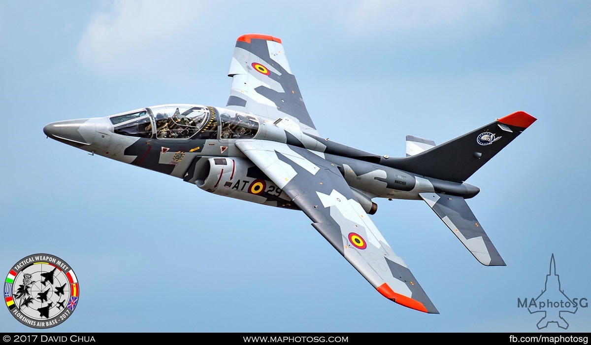 17. Special Appearance 3 – Belgian Air Force Alpha Jet in Splinter Camouflage.