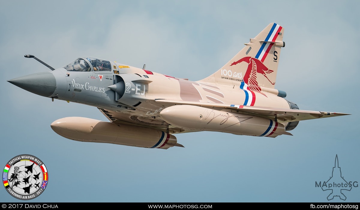 18. Special Appearance 4 – French Air Force Mirage 2000-5F (2-EJ) from EC 1/2 “Storks” with special livery in honor of Capt George Gutnemer.