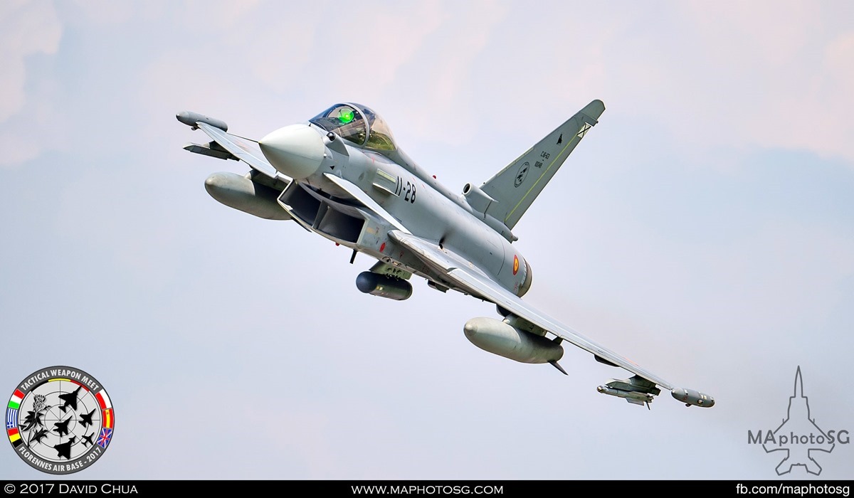 32. Spanish Air Force Eurofighter Typhoon (11-28) from Ala 11.