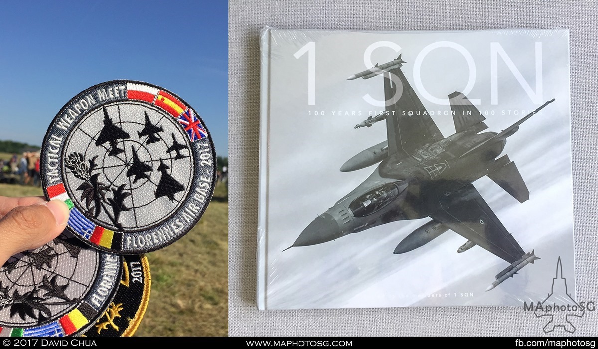 43. Belgium Air Force 1 Squadron “Stingers” centenary book was given to every visitor to this incredible event. Tactical Weapon Meet patch and many others are available for purchase at the site.