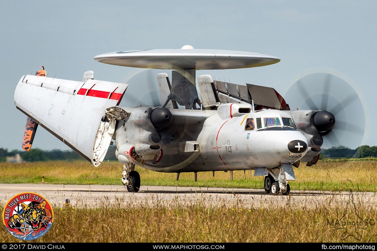 French Navy E-2C Hawkeye in Tiger Livery (2)