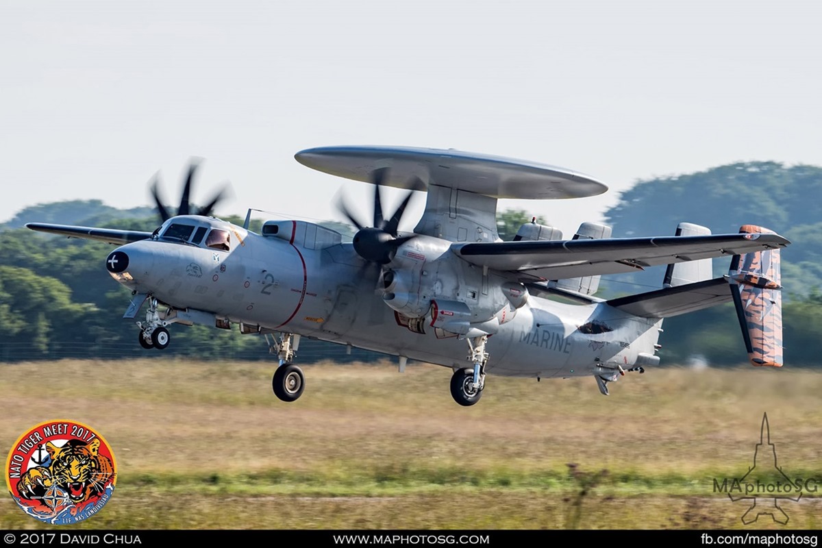 French Navy E-2C Hawkeye in Tiger Livery (2)