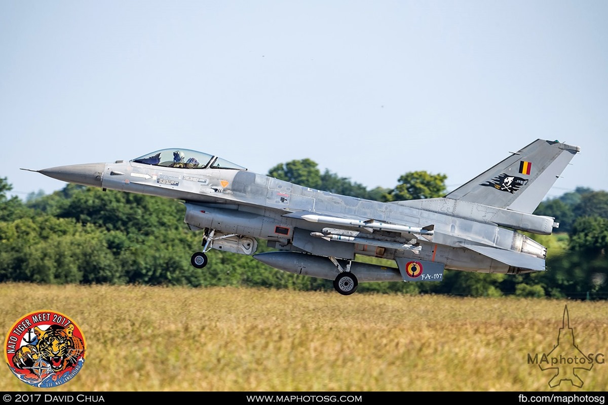 Belgium Air Force 31 Squadron F-16A MLU Fighting Falcon (FA-107)