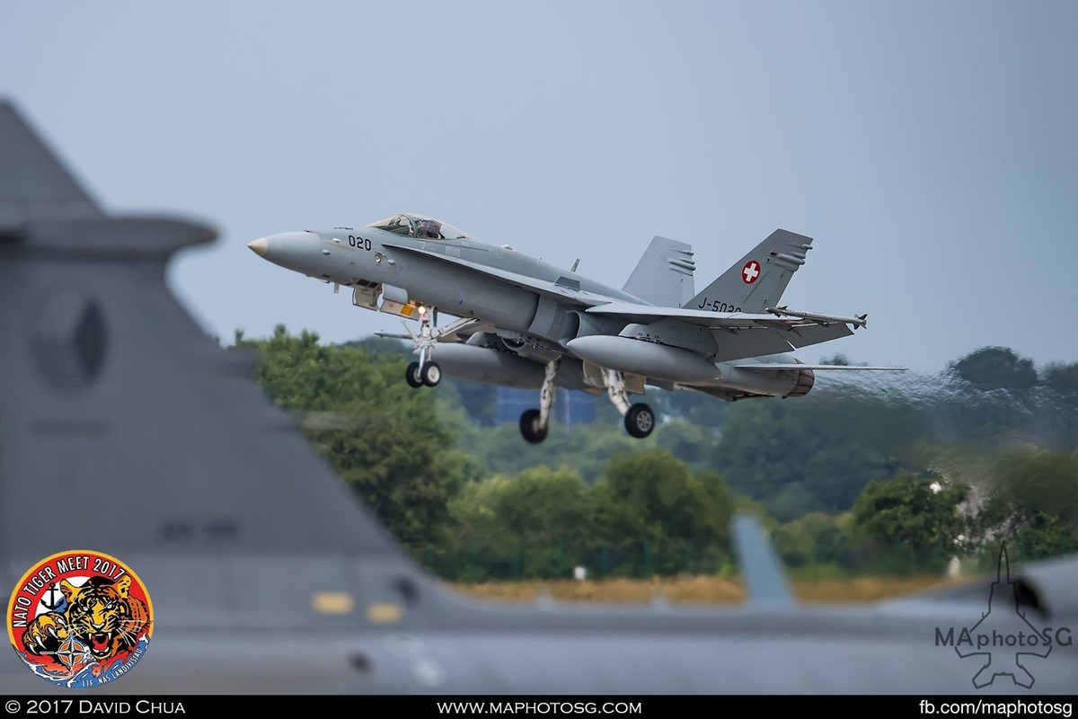 Swiss Air Force Fliegerstaffel 11 F/A-18C Hornet (J-5020)