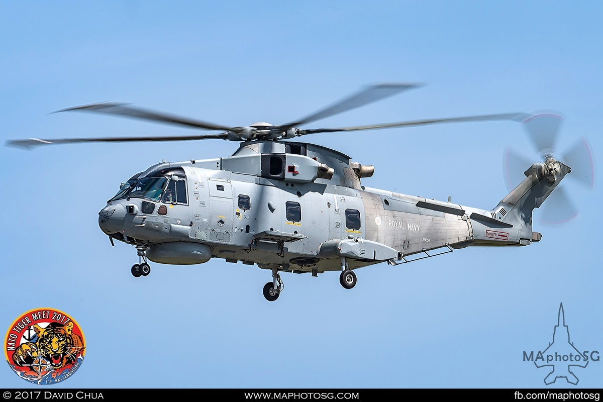 Royal Navy 814 Naval Air Squadron Merlin HM. MK2