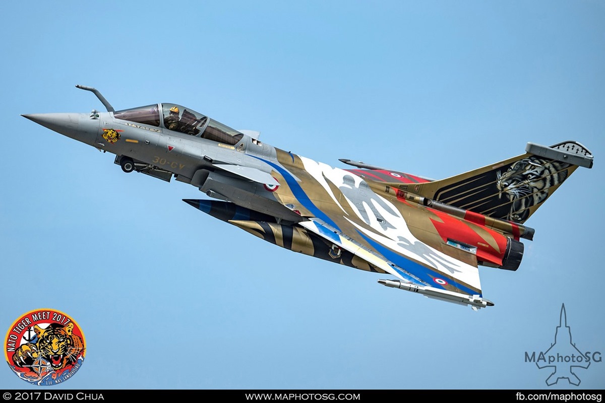 French Air Force Rafale C in Tiger Livery (30-GV)
