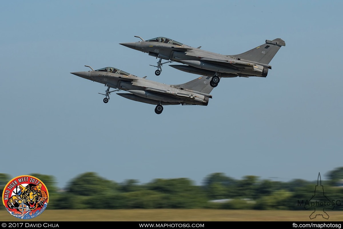 French Navy Flottille 11F Rafale Ms (46) and (10)