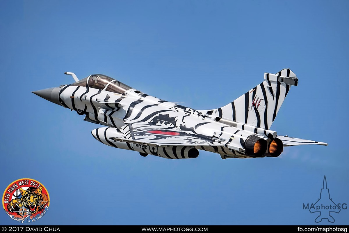 French Navy Flottille 11F Rafale M (36) in White Tiger Livery