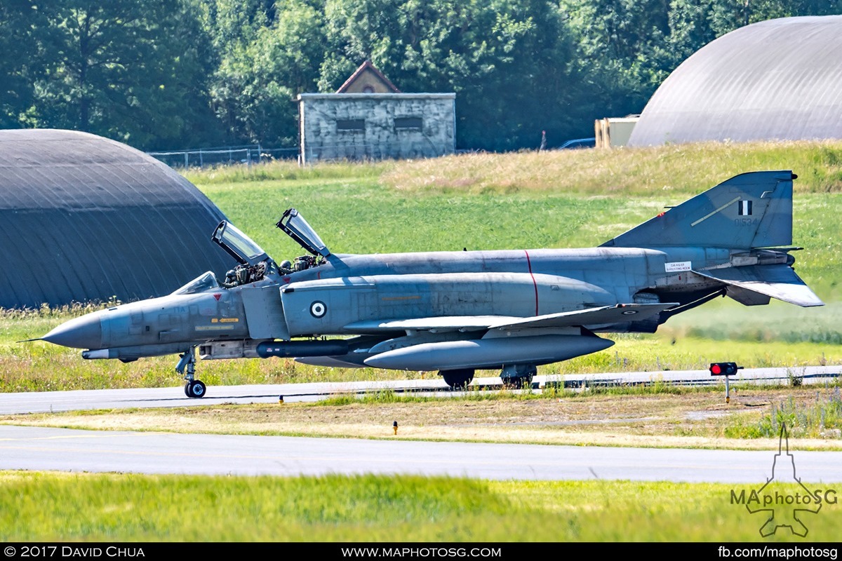 F-4E Phantom II (01534) Taxiing out to the runway