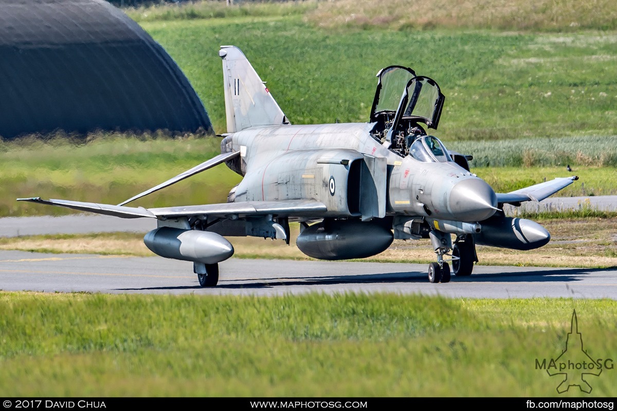 F-4E Phantom II (01534) Taxiing out to the runway