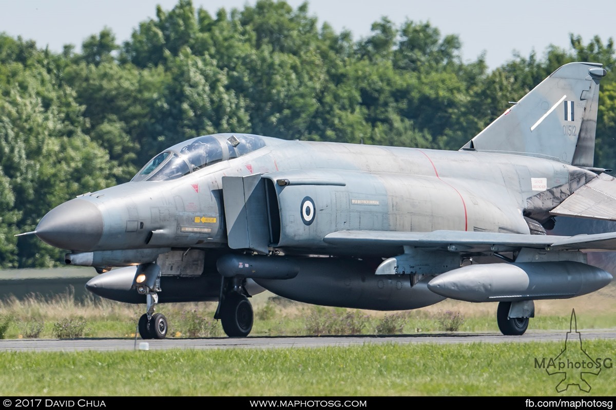 F-4E Phantom II (01512) awaits clearance for take off