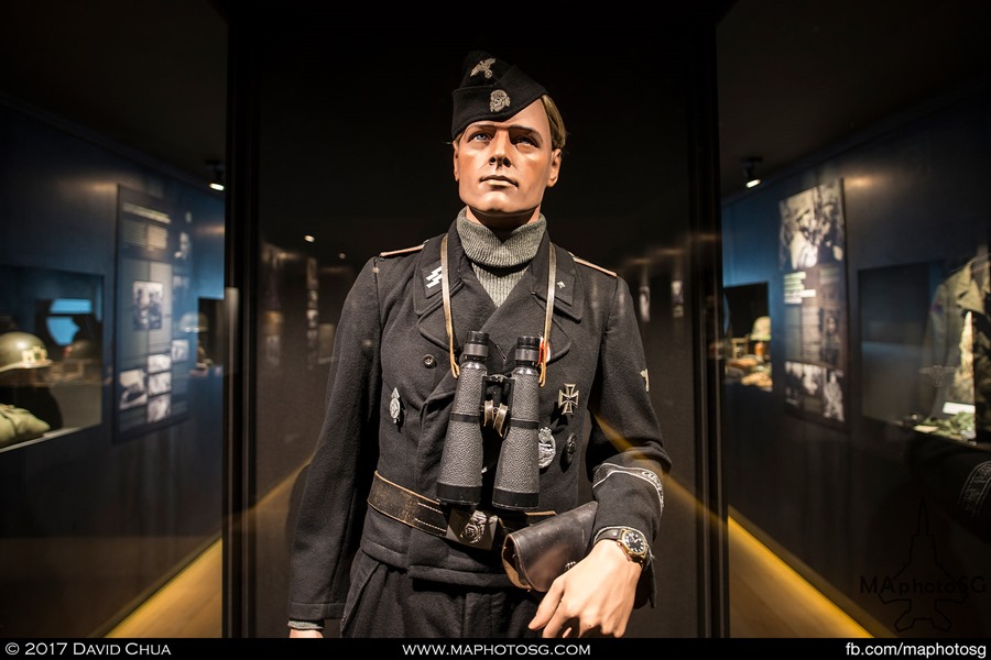 Life size figure of a Panzer Commander