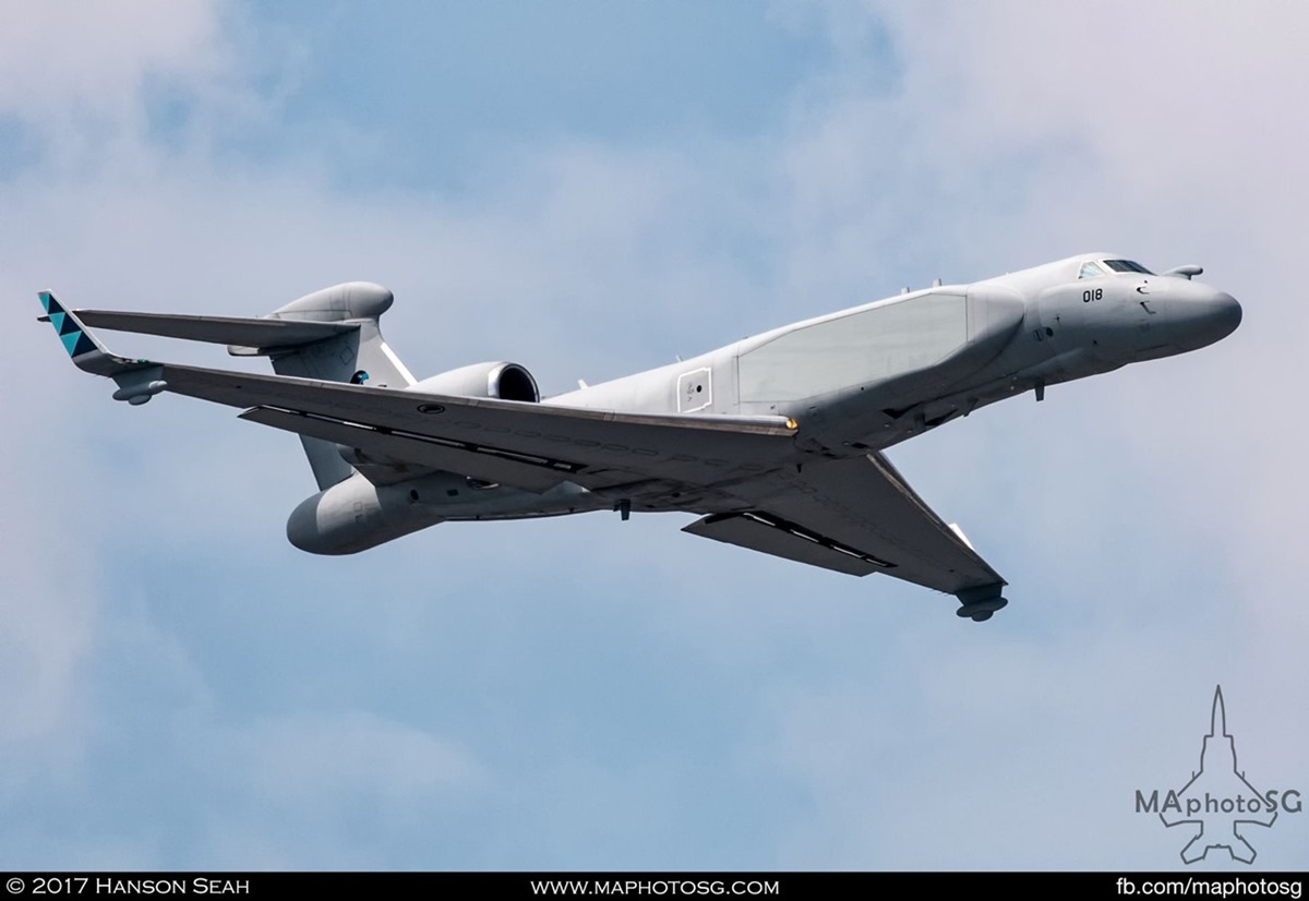 RSAF G550 CAEW supporting the Top Ace Challenge 2017